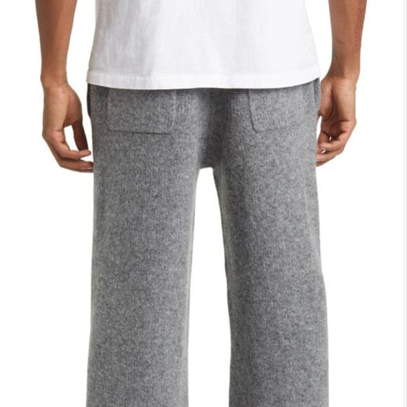 Mens ELWOOD Intarsia Logo Baggy Knit Sweatpants - Picture 13 of 15